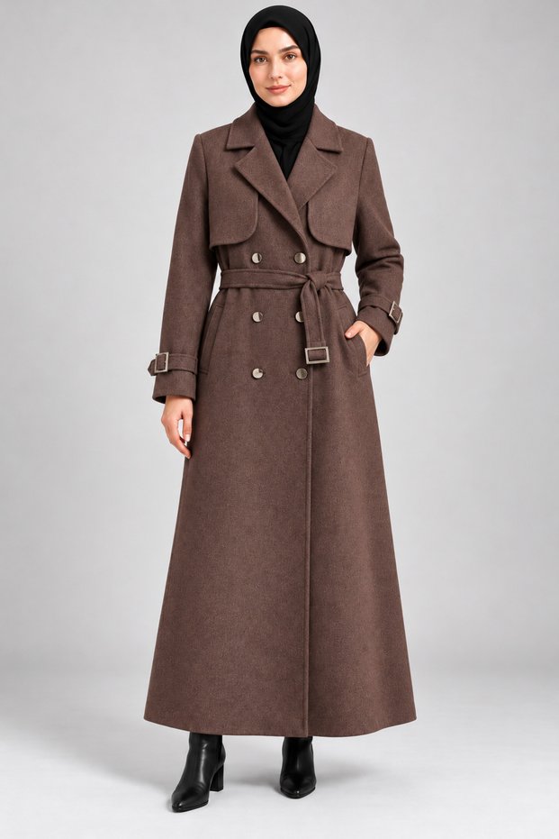 New Season Medium Thickness Stylish Design Premium Full-Length Long Trench Coat