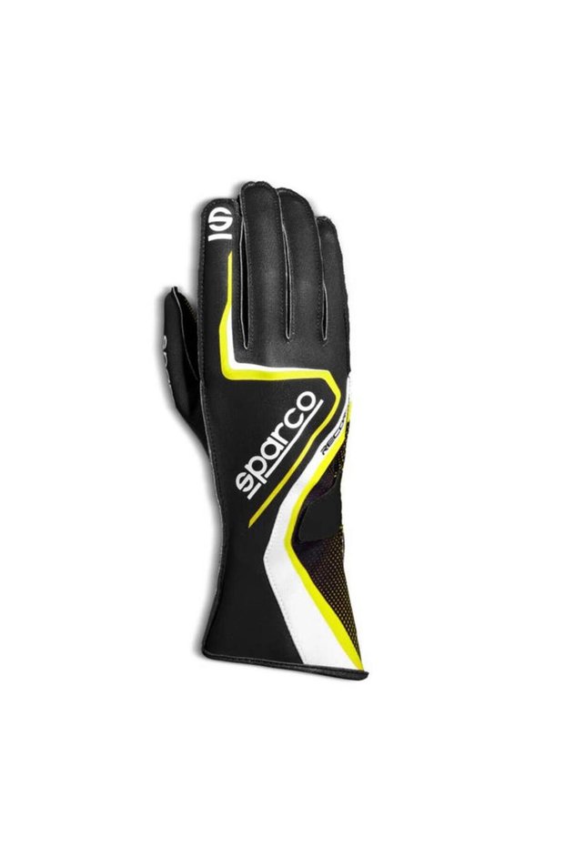 Record Karting Gloves Black Yellow Size 11 (L)