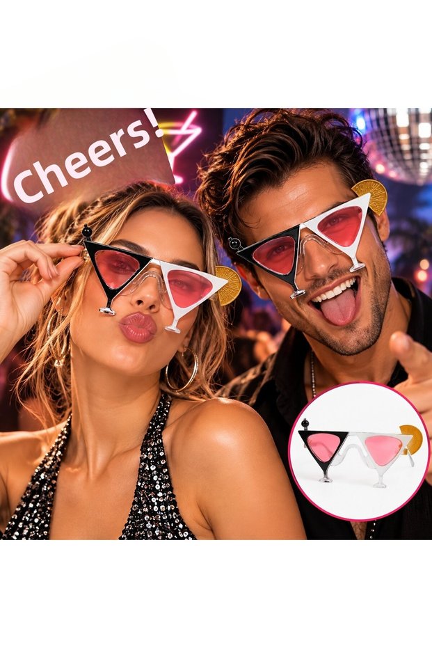Black and White Cocktail Glasses Party Glasses