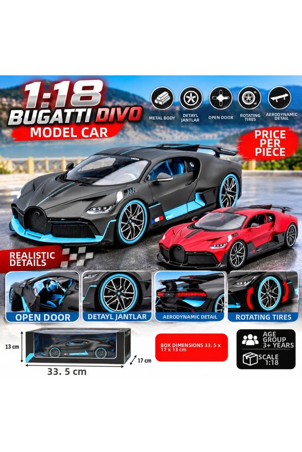 1:18 Bugatti Divo Model Car (Price Is for One Piece)
