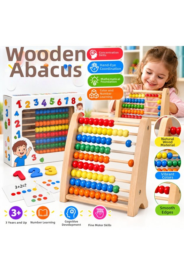 Km5632 Wooden Abacus