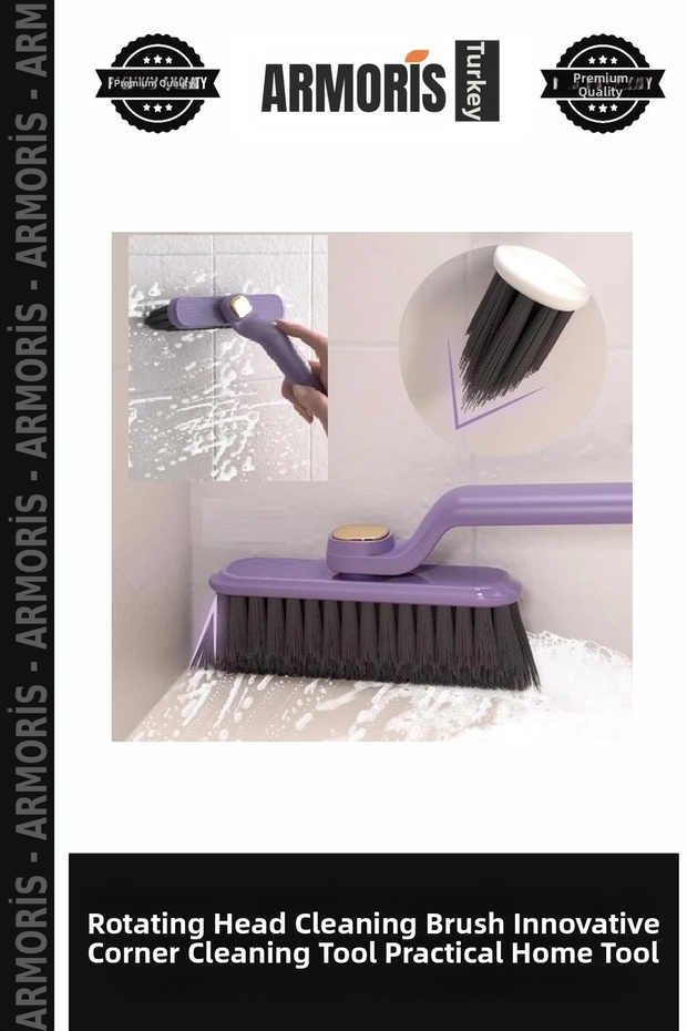 Rotating Head Cleaning Brush Corner Cleaning with Tweezers Innovative Tool Practical Household Tool
