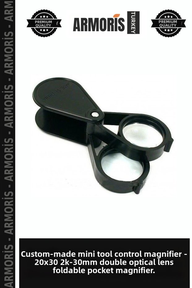 Special Production Tiny Gadget Checking Tool Nikula-20X30 2K-30Mm Dual Optical Lens Folding Pocket Magnifier.