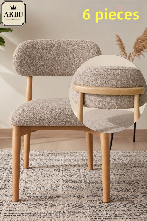 Chair Cover, High Quality Bohemian Style, Elastic, Kitchen Chair Cover, Pack of 6, Full Coverage, Fits Both Bottom and Top.