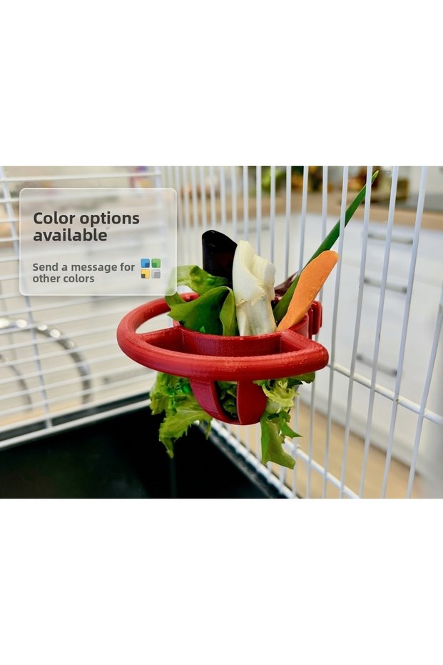Snack/Fruit/Vegetable Feeder with Perches for Budgies and Birds of Various Sizes