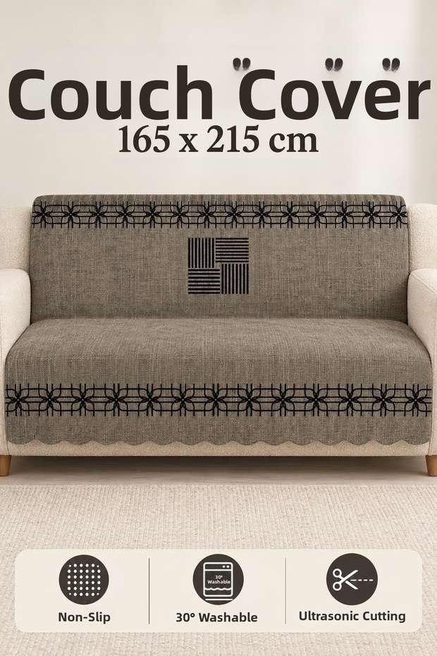Multi-Purpose Velvet Sofa Cover with Non-Slip Sponge 165X215 cm Modern Bohemian Sofa Bed Throw Picnic Tablecloth Alk3