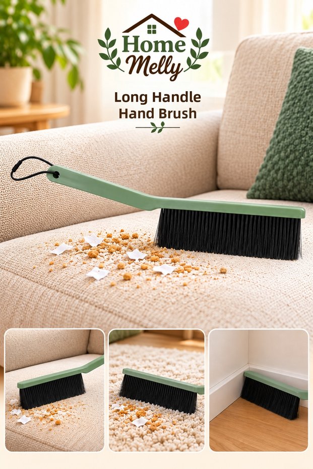 1Pc Long Handle Handheld Vacuum Cleaner Cleaning Brush Multipurpose Soft Tip Brush
