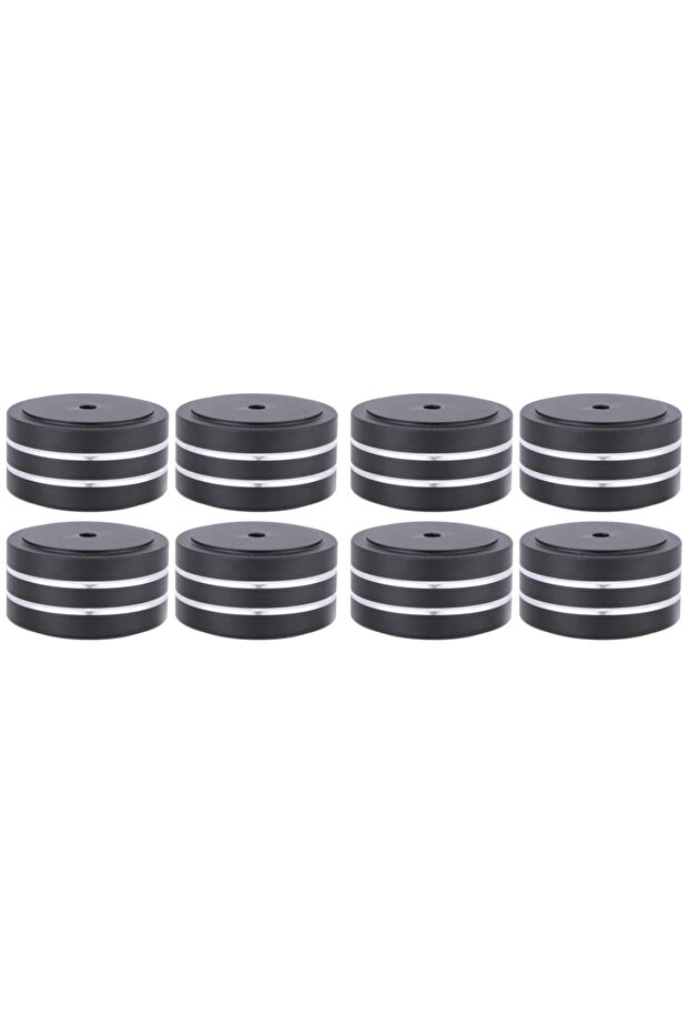 8PCS Black 4/8/12 PCS Speaker Isolation Feet Pad Shock Absorbing Foot Pad Aluminum Alloy Audio Isola