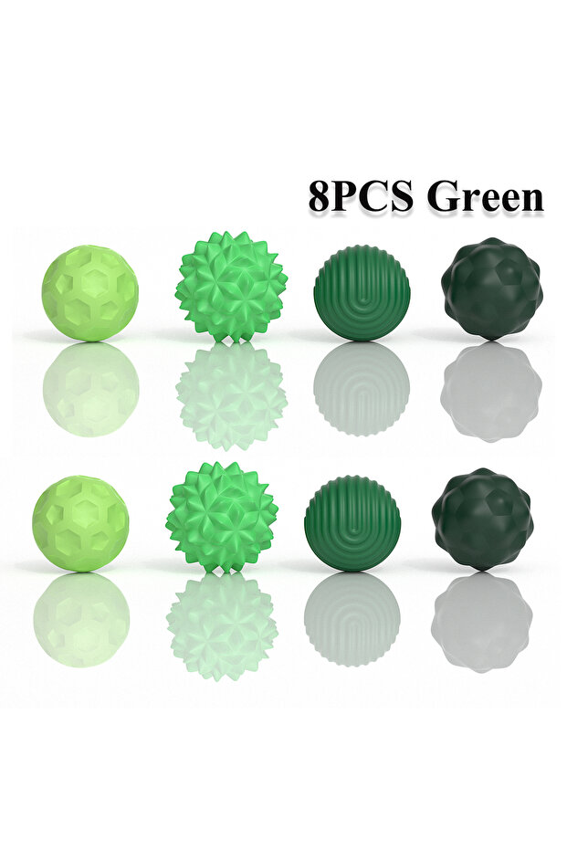 8PCS Green 2-8 PCS Magnetic Toy Silicone Magnetic Ball Fidgeting Toy Stress Relief Fingertip Activit