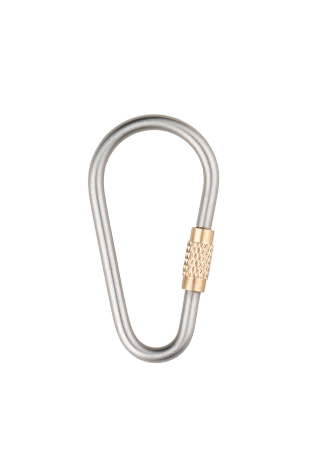 1PC Titanium Alloy Screw-Lock Key Ring Portable Lightweight Hanging Clip EDC Outdoor Camping Hiking