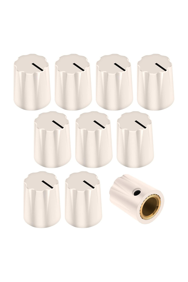 White DAIERBUMP 10PCS Guitar Effect Knob 1/4 Potentiometer Knob Plastic Volume Control 1900 Davies S