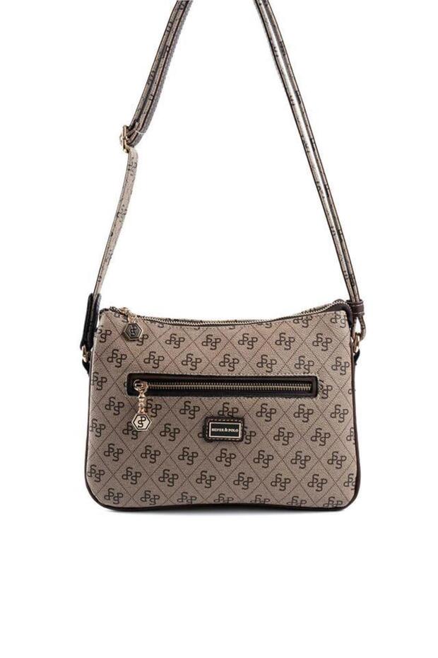 Koyubej - Brown Monogram Women's Crossbody Bag Sp818