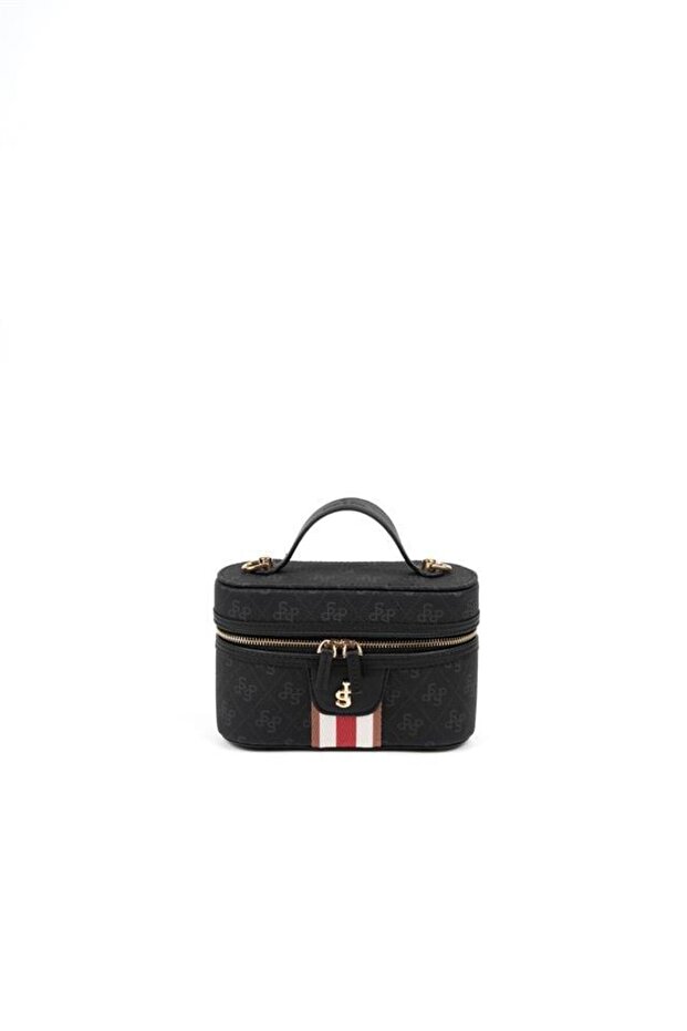 Black Sp1195 Women's Makeup, Hand and Crossbody Bag