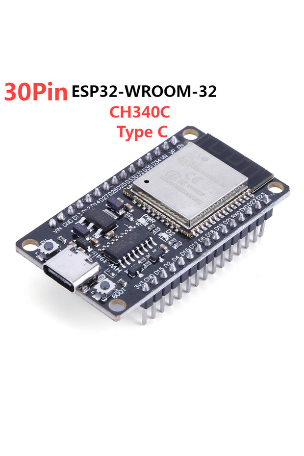 CH340C Type C 30Pin ESP32 Nodemcu ESP32 Expansion Board ESP32-S 32Mbit SPI Flash ESP32 Bluetooth Wif