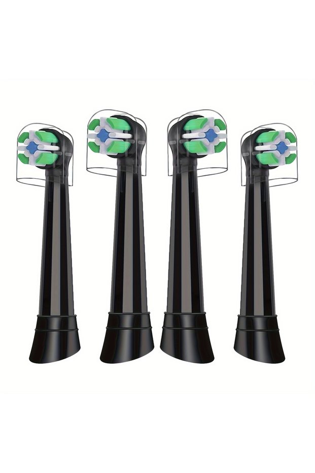 4Pcs Black Replacement Toothbrush Heads Compatible with Oral-B iO Electric Toothbrush, for Oral B iO