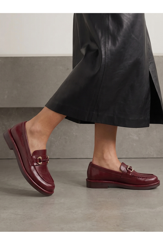 Stella Mia Women's Loafer 0012932 Cherry Rustic