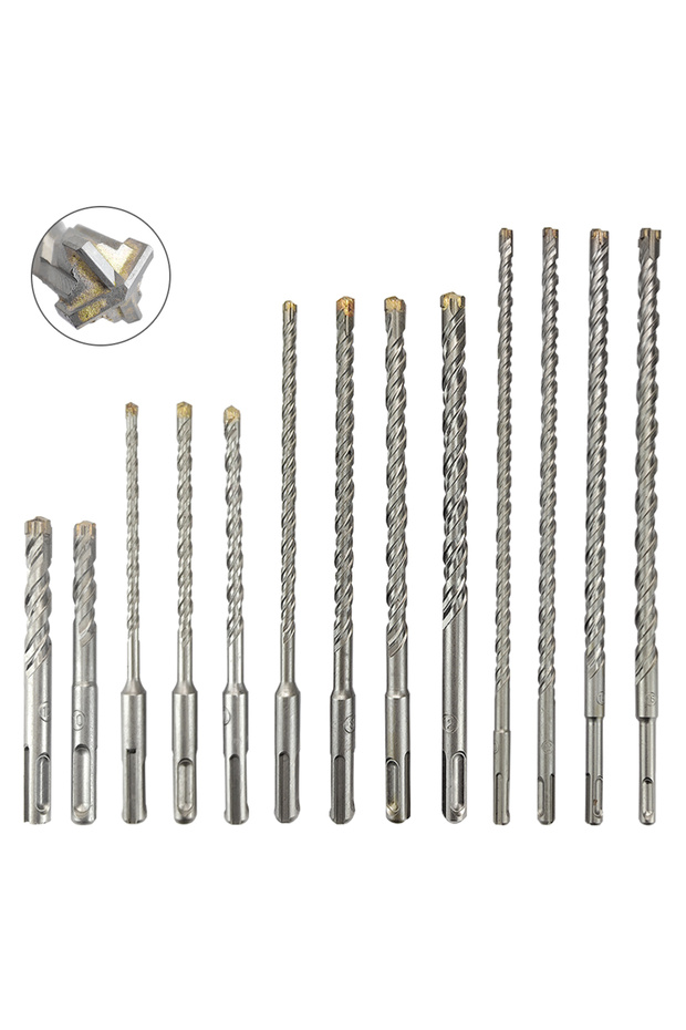 SDS Plus 6mm 110mm Concrete SDS Plus Drill Bit Cross Tips 4 Cutters 110 160 210 260 350 Wall Brick B