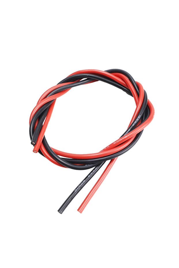 14AWG-1 Red 1 Black 2 Meter Silicon Wire (1meter Red+1meter Black) 8 10 12 14 16 18 22 24AWG Heatpr