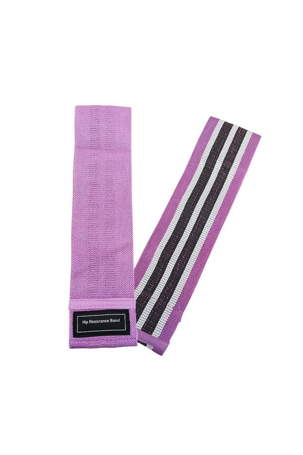 PURPLE Fitness Exercise Stretch Hip Resistance Bands Yoga Legs Butt Anti Slip Elastic Fitness Bodybu