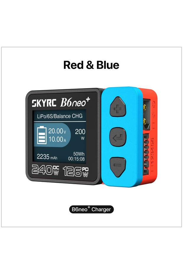 B6neo Pro SkyRC B6 Neo Smart Charger DC 200W PD 80W LiPo Battery Balance Charger SK-100198 Compact 6
