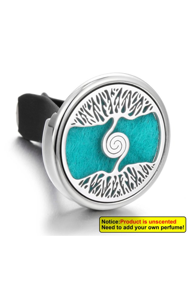 XQ202-9 Insert Aromatherapy Pad Tree of Life Perfume Essential Oil Diffuser Car Vent Clips Air Fresh