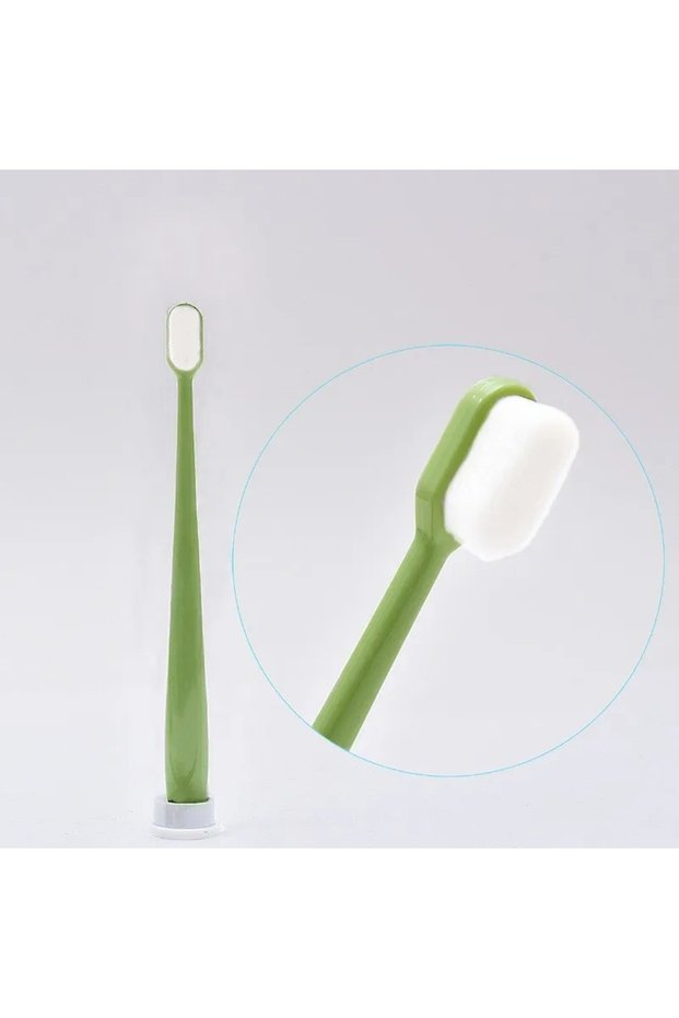 PT-green 1pc Adult Toothbrush Ultra Soft-bristled Toothbrush Nano Toothbrush for Sensitive Gums Extr