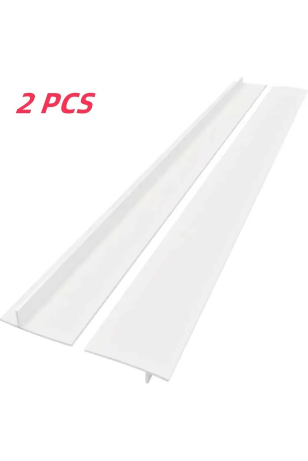 WHITE Silicone Gap Strip, Kitchen Gas Stove Sealing Strip, Kitchen Anti-Oil Anti-Stain Strip, Silico