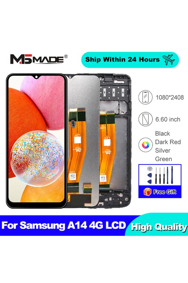 4G No Frame CHOICE 6.6" IPS For Samsung Galaxy A14 4G LCD Display Touch Screen Digitizer For Samsung