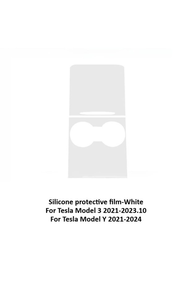 White Silicone 21-23 Central Control Protective Film for Tesla Model 3/Model Y Juniper Car Accessori