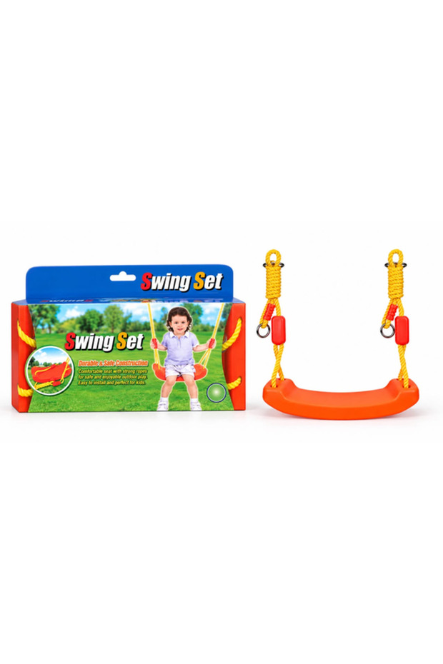 Kids Outdoor Swing Set with Rope & Seat – Durable Hanging Play Swing