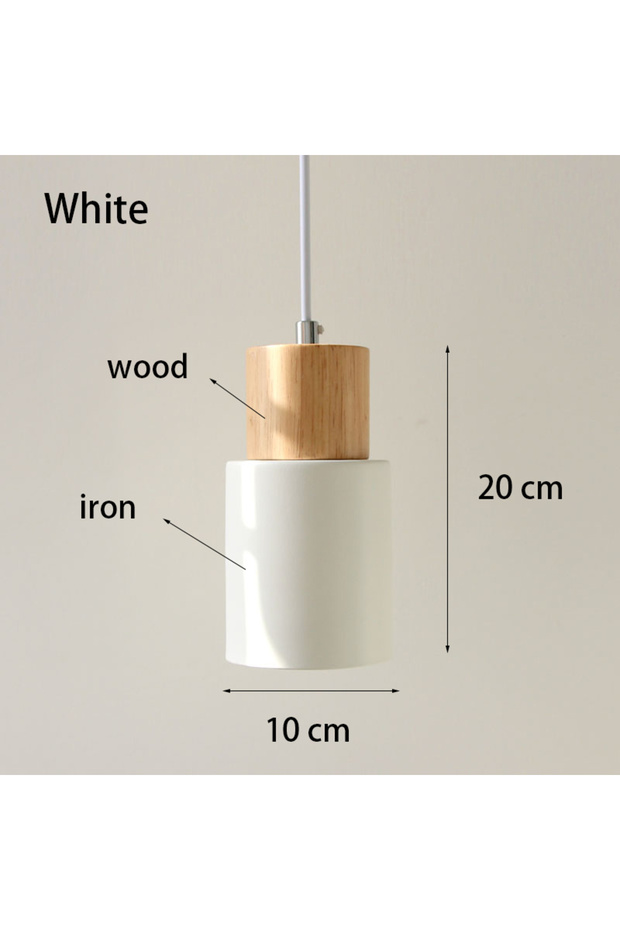 220V White Minimalist Chandelier Bedroom Bedside Lamp Modern Nordic Restaurant Ssingle Head Small Ch