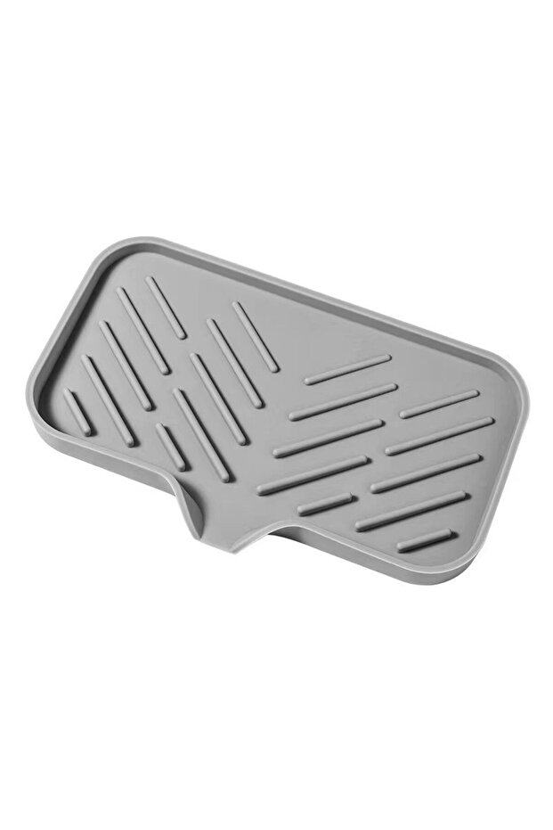 lagre Non-Slip Silicone Draining Mat Splash Proof Sink Pad Faucet Water Collector Kitchen Countertop