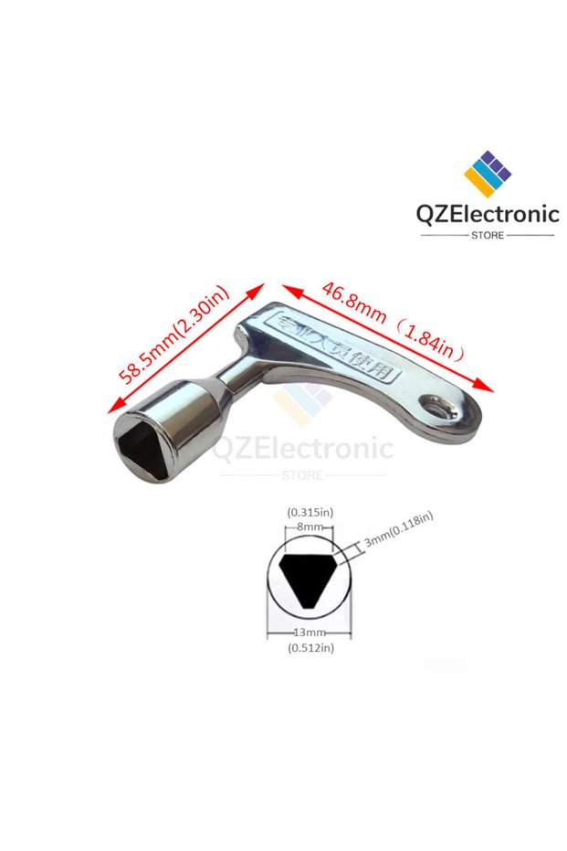 1pcs Universal Multi-functional Internal Triangle Key Wrench Elevator Water Meter Electric Control C