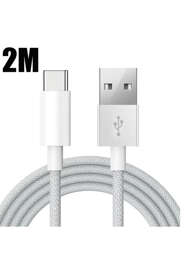 2M Original 60W PD USB to USB-C Fast Charging Cable For iPhone 16 Pro Max 15 Plus Type C Quick Charg