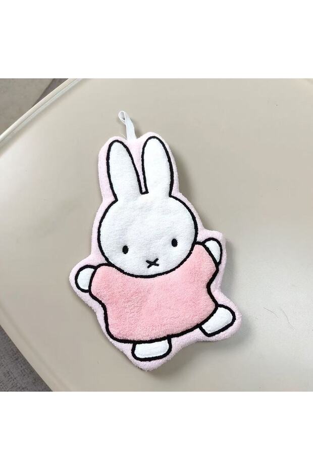 B 1/2 Pcs Cute Miffy Rabbit Home Towel Thickened Bathroom Kitchen Cartoon Towel Miffy Brand Peripher