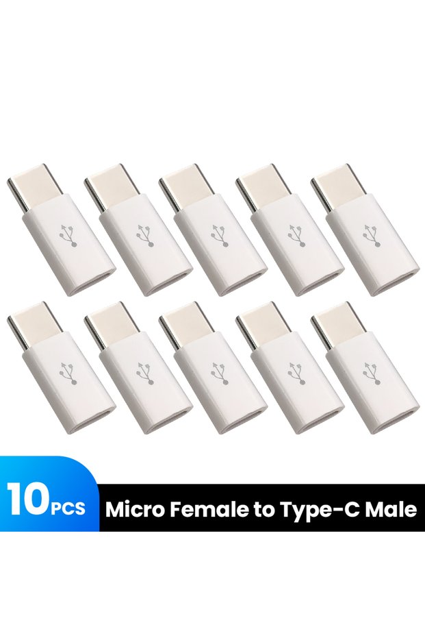 Type C Male 10pc Type-C Male To Micro Female OTG Adapter Micro Male to Type C Female Data Transfer C