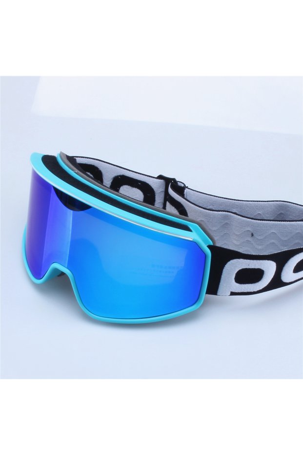 D Men's Full Color Light Ski Goggles Double Lens Anti-Fog Snowboard Glasses Winter Eyewear Big Mask