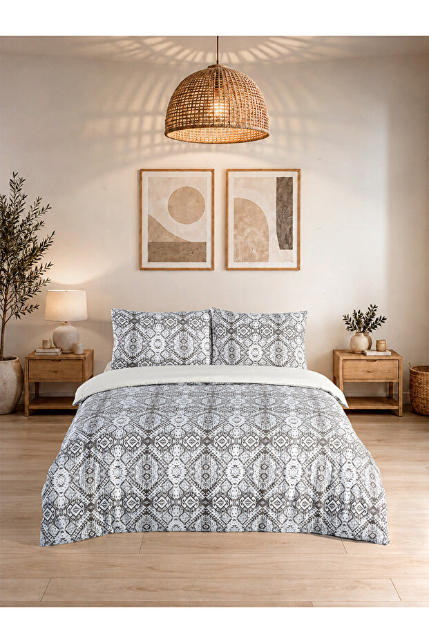 Duvet Cover Set Double 4 Piece Lente Nostalgia Pattern 200X220