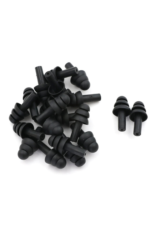 10pairs -Black 20PCs ear plugs sound insulation waterproof silicone ear protection earplugs anti-noi