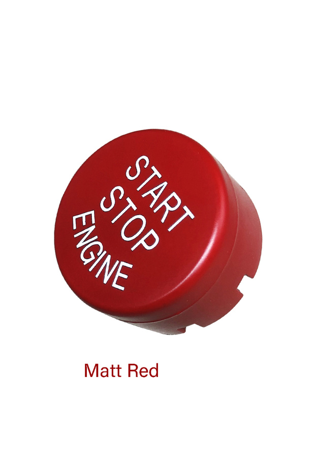 With OFF Letter Matt Red Start Stop Engine A Key To Start Engine Start Button Cover For BMW F Chassi