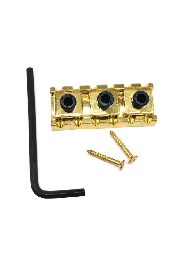 42mm Gold Miwayer 42mm Metal Locking Nut for Floyd Rose Tremolo System, Electric Guitar String Lock
