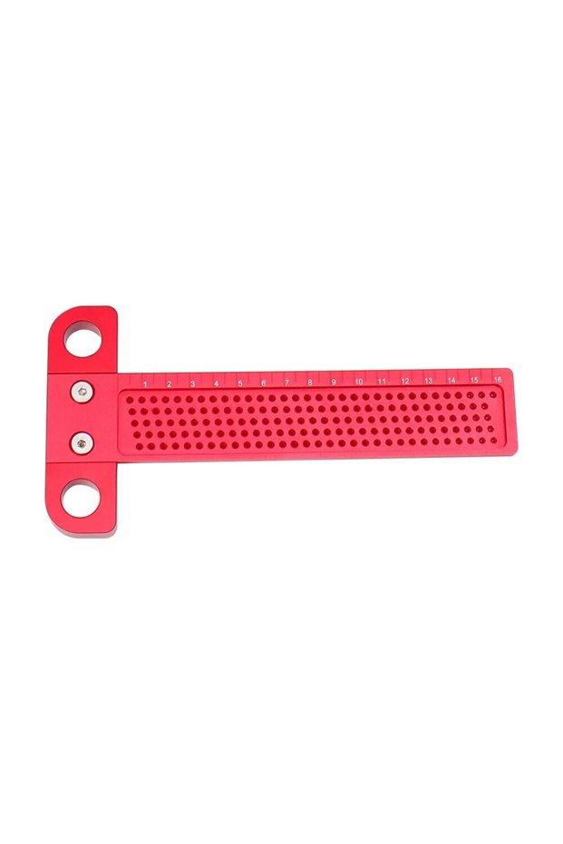 1PCs T160 Woodworking Scribe 60-400mm T-type Ruler Hole Scribing Ruler Aluminum Alloy Line Drawing M