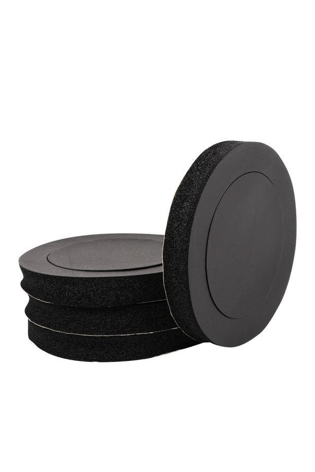 4PCS 4Pcs Car Door Sound Deadening Foam Ring 6.5 Inch Speaker Soundproof Seal Gasket Bass Noise Insu