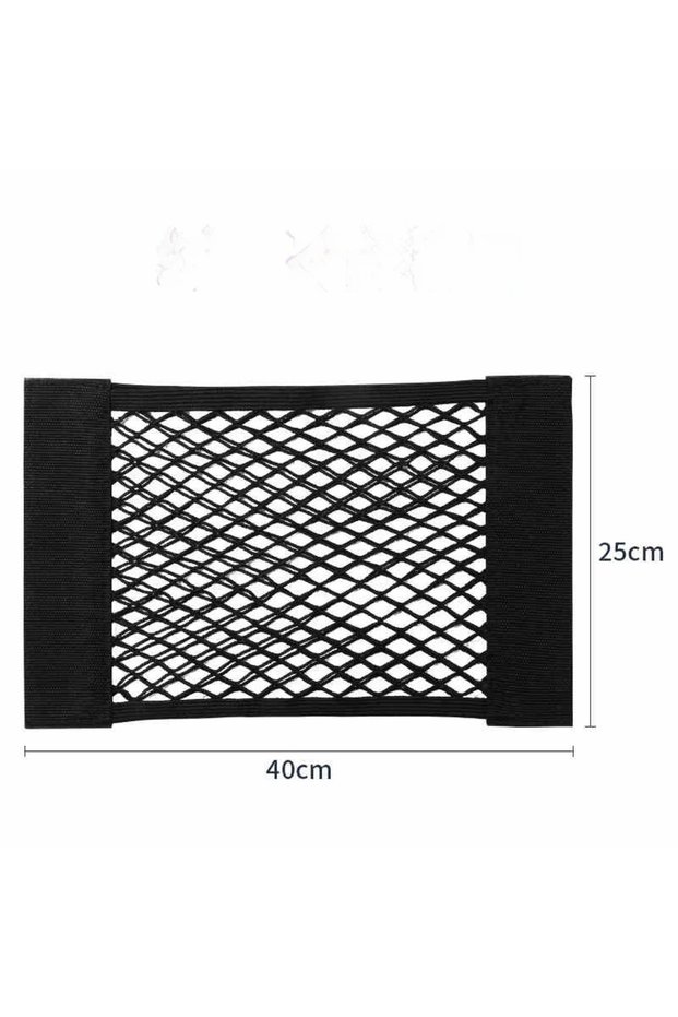40x25cm Luggage Storages Car Trunk Storage Bag Double Stretch Velcro Car Storage Net Bag Mesh Storag