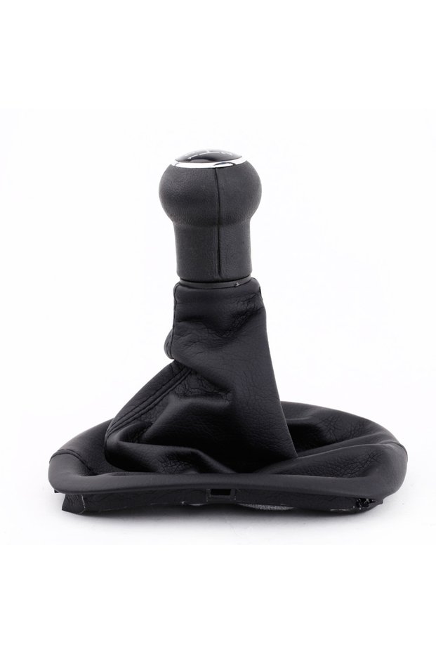 New 5 Speed Gear Shift Knob Gaitor Boot Black PU Leather for VW Passat B5 Volkswagen