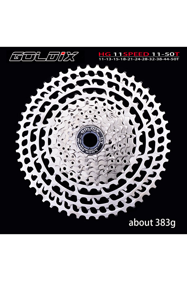 11S 11-50T Silver GOLDIX Ultralight MTB Cassette CNC 10/11/12Speed 46-52T HG Freewheel for SHIMANO D