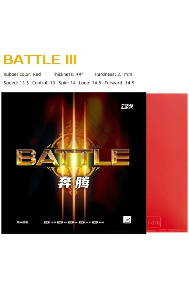 38 red World Premiere 729 Friendship Battle 3 Table Tennis Rubber Sticky Professional Original Ping