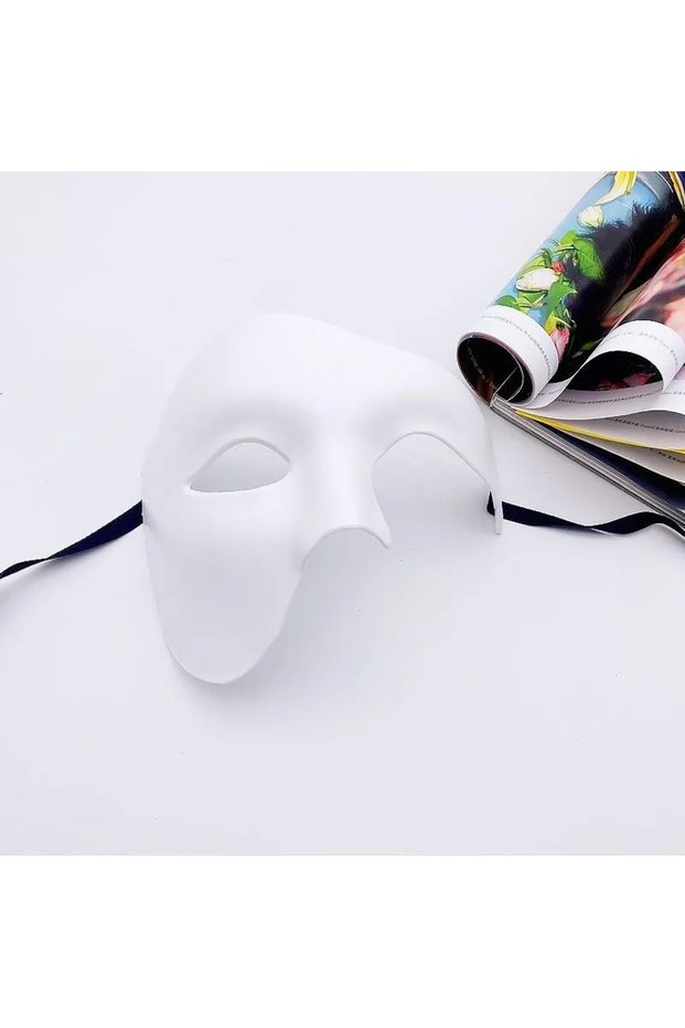 Halloween Costume Party Masquerade Male Masquerade Half Face Adult Phantom Of The Opera Retro Prince