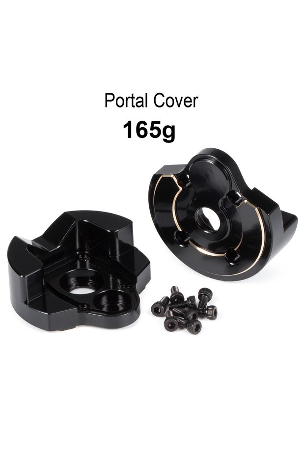Portal Cover 165g Brass Weights Knuckles Portal Cover Diff Cover for Axial 1/10 Capra SCX10 III AR45