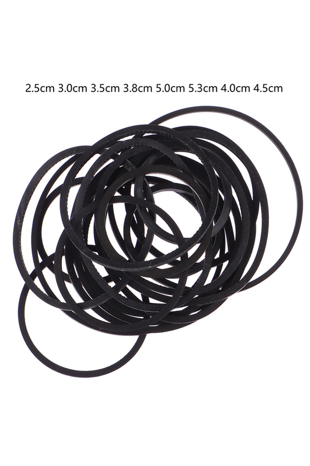 onesize 20Pcs/set Mix Cassette Tape Replacement Rubber CD DVD Cassette Tape Recorder Turntable Strap